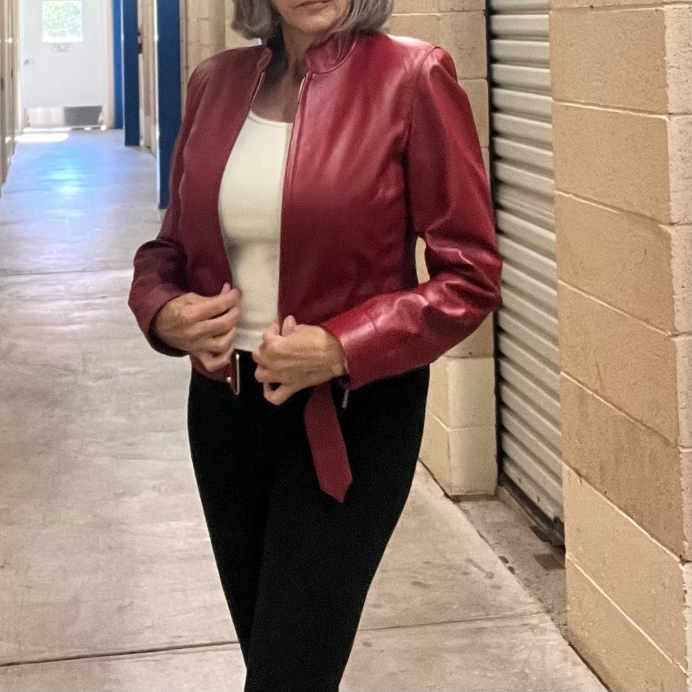 Be Red Leather Jacket - Picture 7 of 9